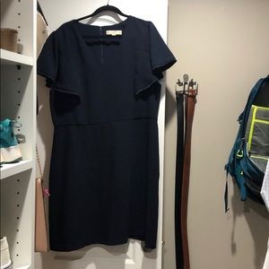 LOFT A-Line Flutter Sleeve Dress